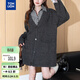 唐獅（TonLion）2025秋冬氣質(zhì)中長(cháng)款女開(kāi)衫外套