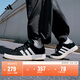 adidas「面包鞋」GRAND COURT BASE 00s休閑低幫板鞋男女阿迪達斯 黑色/白色/樹(shù)脂黃(推薦女生選小半碼)   39