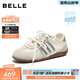 百麗（Belle）張凌赫同款方程式跑道賽車(chē)鞋德訓鞋新款女鞋休閑鞋E2L1DAM6預售 銀白色（鞋面更輕?。?38