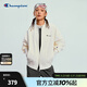 Champion冠軍梭織外套女2026春季新款休閑運動(dòng)風(fēng)夾克拉鏈開(kāi)衫潮牌 白色 L