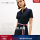 Tommy Hilfiger【拼色收腰】26春夏新款女裝珠地網(wǎng)眼氣質(zhì)顯瘦POLO裙連衣裙 藏青色DW5 S