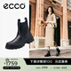 愛(ài)步（ECCO）*切爾西靴女 女士百搭厚底增高牛皮靴 革新214793 HL 黑色21479351052 36