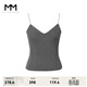 麥檬MM針織背心吊帶內搭上衣商場(chǎng)同款秋冬5E723S003 煙灰5E723S003 M