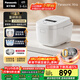 松下（Panasonic）【國家補貼】Xtra零零煲2.0電飯煲0涂層家用電飯鍋4-5人IH無(wú)涂層不銹鋼4升一級能效SR-HFS155-W
