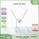 周大生葫蘆S925銀項鏈女款輕奢小眾感鎖骨鏈生日禮物送女生32863 葫蘆 項鏈
