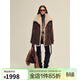 付智恩【CHIC PARKA】 冰川旅人 可拆卸托斯卡納毛領(lǐng)皮草派克外套 深棕色 S