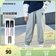 Converse 匡威童裝男女童純棉長(cháng)褲2025秋季新款舒適毛圈兒童運動(dòng)褲休閑褲 巖嶺灰【純棉毛圈】 150 /63 【建議身高140-152cm】
