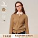 哈吉斯（HAZZYS）女裝 春秋款女【PHIZ系列】修身羊毛開(kāi)衫ABYSD1BCX02 米色BI L (165/88A 40)