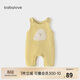 babylove寶寶背帶褲春秋外穿連體褲超萌可愛(ài)休閑長(cháng)褲洋氣嬰兒褲子