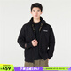 添柏嵐（Timberland）外套男裝冬季戶(hù)外運動(dòng)上衣翻領(lǐng)防風(fēng)防潑水休閑工裝飛行針織夾克男 A27F5001/黑色防潑水 /曬圖退10 S (170/88A)