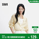 森馬（Semir）長(cháng)袖襯衫女夏季短背心oversize肌理襯衣松弛感兩件套101325105003