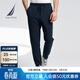 諾帝卡（NAUTICA）【商場(chǎng)同款】男裝春夏新款空氣層柔軟挺闊休閑運動(dòng)長(cháng)褲KO4113 藏青4NV S