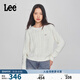 Lee商場(chǎng)同款舒適版絞花金屬牌女毛衣 乳白色 L