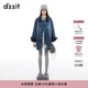 DZZIT地素棉服冬季燈芯絨復古時(shí)尚丹寧美學(xué)百搭上衣女 藍色 M
