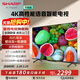 夏普（SHARP）電視新品GK5000A 50/55/65/75英寸XT-Lite畫(huà)質(zhì)引擎4K護眼2+32G全面屏語(yǔ)音智能液晶電視機 55英寸 4T-C55GK5000A【新2級能效】 【官方標配】底