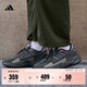 adidas「波波鞋」OZWAVE厚底休閑老爹鞋男女阿迪達斯輕運動(dòng) 深灰色/黑色/亮金屬鐵灰色   43