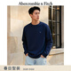 Abercrombie & Fitch經(jīng)典小麋鹿圖案美式棉質(zhì)圓領(lǐng)套頭長(cháng)袖T恤25秋冬男裝124-5565 海軍藍 M (180/100A) 尺碼偏大，建議小一碼
