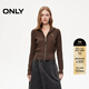 ONLY2026春季新款百搭保暖小高領(lǐng)顯瘦短款開(kāi)衫針織衫女|12613A014 E08板巖棕色 M