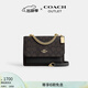 蔻馳（COACH）奧萊女士女包經(jīng)典標志KLARE 18號迷你斜挎包單肩包通勤 IM/胡桃木色/黑色