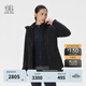 KOLON SPORT/可隆軟殼三合一夾克 女子防風(fēng)透濕戶(hù)外沖鋒衣2級 LKJK5WNT14-BK 黑色 【軟殼內膽】 L 170/92A