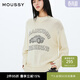 moussy 新品復古小汽車(chē)圖案印花針織毛衣女010ISQ70-4361 013象牙色 均碼