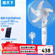 居天下電風(fēng)扇充電式16寸家用落地扇大風(fēng)力立式直流變頻可移動(dòng)電源戶(hù)外蓄電池太陽(yáng)能風(fēng)扇 白色-按鍵款+太陽(yáng)能板+移動(dòng)電源-超強續航