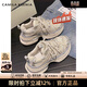 CAMILA KSENIA爆款老爹鞋女士2026新款春季休閑百搭厚底增高品牌運動(dòng)鞋子跑步鞋 香檳色 36