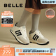 百麗（Belle）張凌赫同款跑道家族小金甘德訓鞋女商場(chǎng)阿甘鞋休閑運動(dòng)鞋D2C1D 白色-絨里 【小金甘1.0】 36 (230mm)