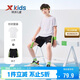 特步（XTEP）兒童童裝男女童小中大童運動(dòng)短袖針織套裝 珍珠白 150