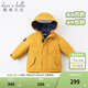 戴維貝拉（DAVE＆BELLA）女童羽絨服男童90絨保暖羽絨衣兒童冬裝幼兒新年寶寶冬季外出服 姜黃色DB16448 120 cm（建議身高110-120cm）