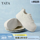 他她（TATA）女鞋2026夏季新款厚底小白鞋增高休閑鞋百搭板鞋CNE01AM6 米白 36