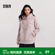 森馬（Semir）[商場(chǎng)同款]史努比系列衛衣女中長(cháng)款圖案2024新款oversiz 橡皮粉61214 L 165/88A