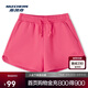 斯凱奇夏季女款寬松純色彈力挺括短褲休閑運動(dòng)百搭柔軟L225W107