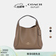 蔻馳（COACH）奧萊女士女包HADLEY 21號半月包單肩斜挎包菜籃子通勤 深褐色