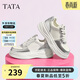 他她（TATA）休閑板鞋女運動(dòng)秋WH701CM4 米白/銀 37