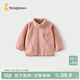 童泰（TONGTAI）寶寶外套秋冬季兒童衣服男童休閑外出上衣女童搖粒絨立領(lǐng)秋裝 粉色 100 碼(建議2-3歲身高90-103cm)