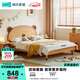 林氏家居原木風(fēng)小熊兒童床男孩嬰兒床單人床兒童床女孩LH167A2 【實(shí)木排骨架】小熊床 1200mm*2000mm
