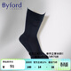 百富（BYFORD）百富男士襪子棉針織紳士襪印尼產(chǎn)高筒襪男長(cháng)襪四季送男友95042 95042藍色 1雙 均碼