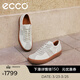 愛(ài)步（ECCO）休閑鞋男 26年春季新款復古德訓鞋舒適板鞋男鞋 柔酷10號560104 白色/砂礫灰56010458336 41