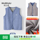努比屋兒童馬甲秋冬男童保暖背心女童冬季馬夾大童加絨加厚內穿秋裝坎肩