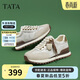 他她（TATA）2026春厚底阿甘鞋女透氣休閑運動(dòng)鞋 米灰/金 36