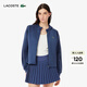 LACOSTE法國鱷魚(yú)女裝春夏時(shí)尚舒適運動(dòng)拉鏈logo刺繡連帽衛衣外套|SF8641 HIG /紫藍色 M 38