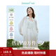 茵曼（INMAN）章若楠同款歐若風(fēng)天絲薄開(kāi)衫女裝襯衫2026夏季新品長(cháng)袖襯衣 多扣款明亮白-18424138 M