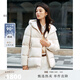 beanpole90%鵝絨BEANPOLE濱波 秋冬女士溫柔氛圍感多色連帽絎縫羽絨服外套 米白色 L 170/92A