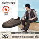斯凱奇（Skechers）靴子冬季男士加絨保暖雪地靴一腳蹬軟底舒適棉鞋休閑鞋205179