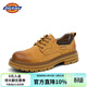 Dickies男士工裝鞋男低幫百搭潮流透氣英倫風(fēng)男士休閑皮鞋男 黃棕 41 