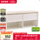 全友家居 皮藝換鞋凳子奶油風(fēng)入戶(hù)門(mén)口落地鞋柜玄關(guān)收納儲物凳子家具