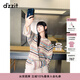 DZZIT地素長(cháng)袖針織衫冬季多巴胺彩色條紋寬松上衣女3J4E44629 彩色 XS