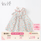 戴維貝拉davebella夏季童裝女童碎花連衣裙小童寶寶洋氣純棉裙子DBM17519