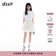 DZZIT地素半身裙夏季打褶網(wǎng)紗立體層次裙子女3J2S2069B 米白色 常規 M